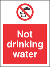 Not drinkiing water Sign